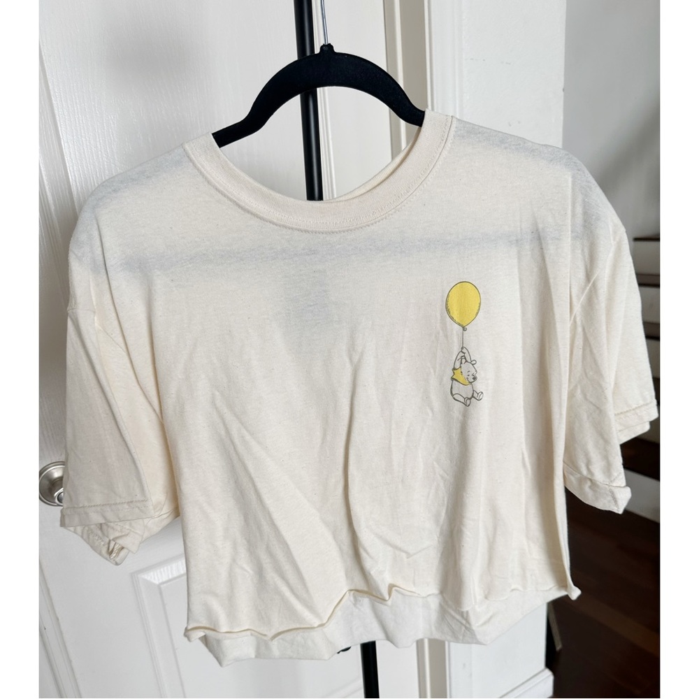 Cream Pooh Bear Cropped Top